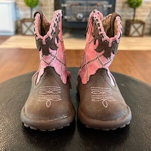Baby Pink Roper Cowboy Boots, Size 4